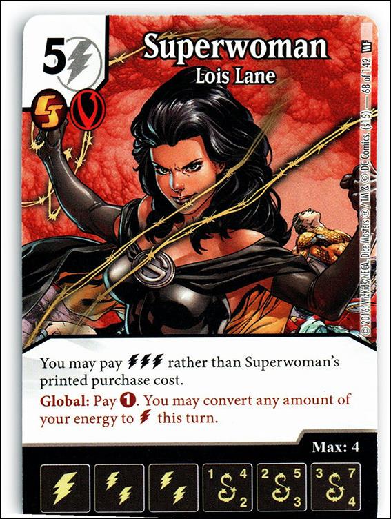 DC Comics Dice Masters World's Finest card 68 Superwoman: Lois Lane