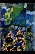 Star Wars Galaxy: Series 3 (Foil Subset) card 16 Jawas and Sandcrawler