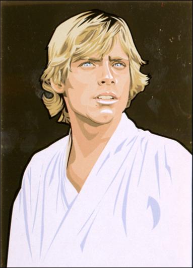 Star Wars Galaxy: Series 5 (Foil Subset) card 8-B Luke Skywalker Bronze Foil