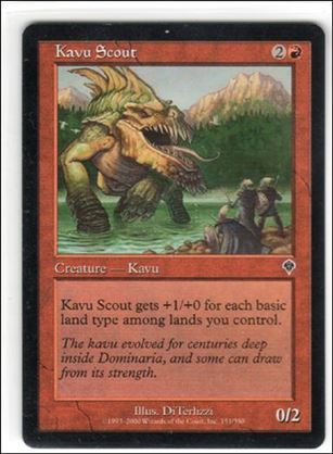 Magic the Gathering: Invasion (Base Set) card 151 Kavu Scout
