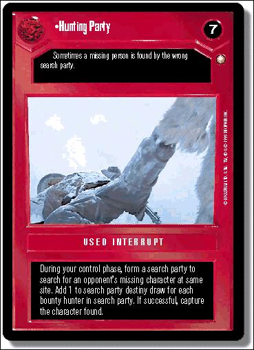 Star Wars: Special Edition Limited (Base Set) card 90 Hunting Party