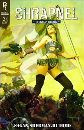 Shrapnel: Aristeia Rising issue 2 Arthur Suydam Cover