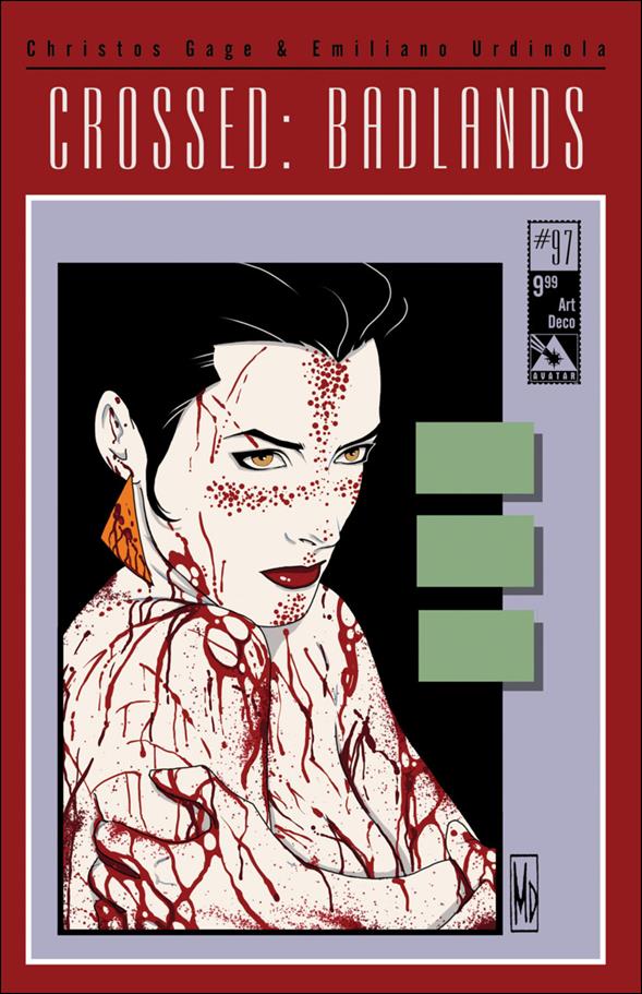 Crossed: Badlands issue 97-D Art Deco Cover