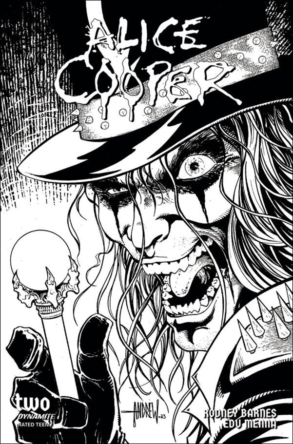 Alice Cooper (2023) issue 2-F Andrew Mangum 1:10 Line Art Cover