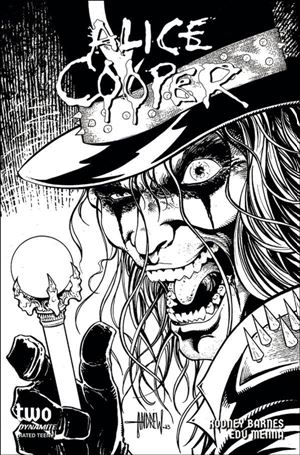 Alice Cooper (2023) issue 2-F Andrew Mangum 1:10 Line Art Cover