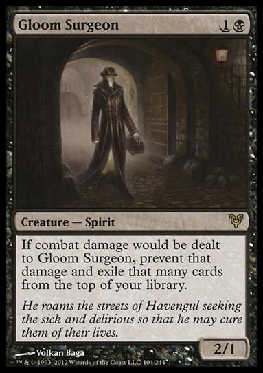 Magic the Gathering: Avacyn Restored (Base Set) card 104 Gloom Surgeon