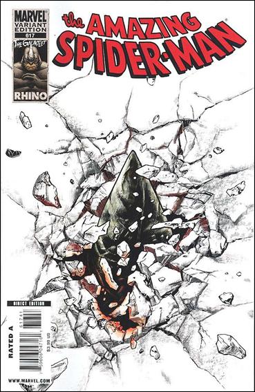 Amazing Spider-Man (1963) issue 617-C Max Fiumara "Rhino is Coming" 1:10 Cover