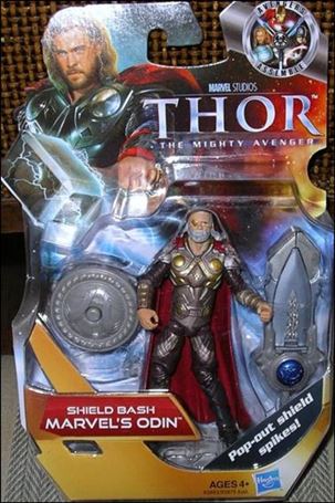 Thor: The Mighty Avenger figure 5-B Shield Bash Marvel's Odin (Gold Armor)