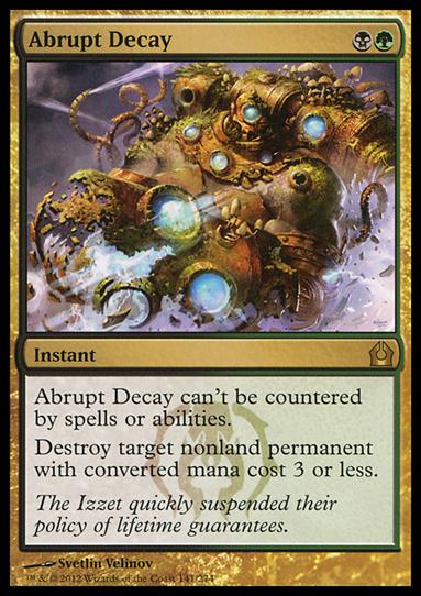 Magic the Gathering: Return to Ravnica (Base Set) card 141 Abrupt Decay