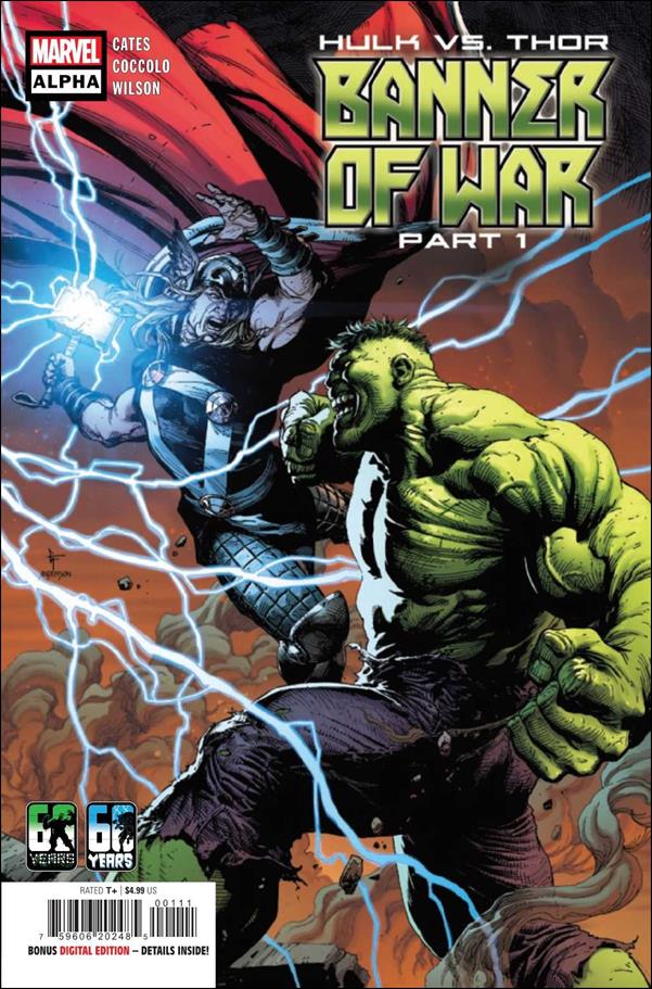 Hulk vs. Thor: Banner of War Alpha issue 1 Gary Frank Hulk 60th Anniversary Cover