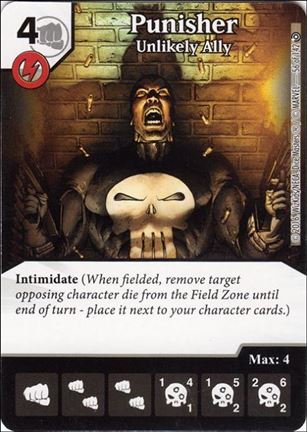 Marvel Dice Masters Civil War card 56 Punisher: Unlikely Ally