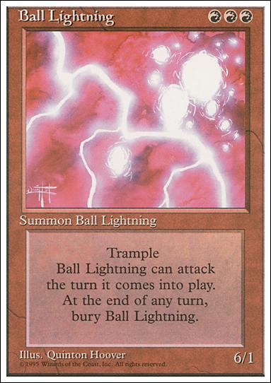 Magic the Gathering: 4th Edition (Base Set) card 176 Ball Lightning