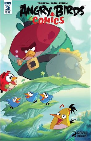 Angry Birds Comics (2016) issue 3 Ciro Cangialosi Wraparound Cover