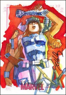 Women of Marvel (SketchaFEX Subset) card MM Mark McHaley 1/154