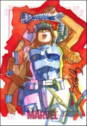 Women of Marvel (SketchaFEX Subset) card MM Mark McHaley 1/154