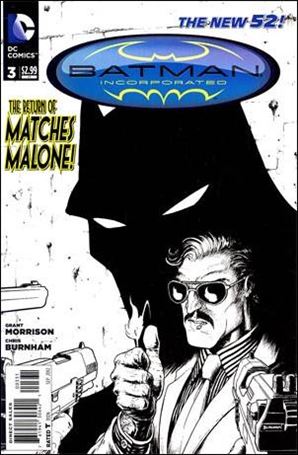 Batman Incorporated (2012) issue 3-E Chris Burnham 1:100 Black and White Cover