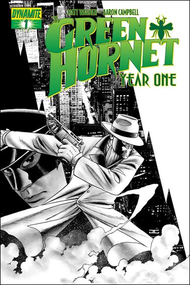 Green Hornet: Year One issue 1-F John Cassaday 1:50 Black and White Cover