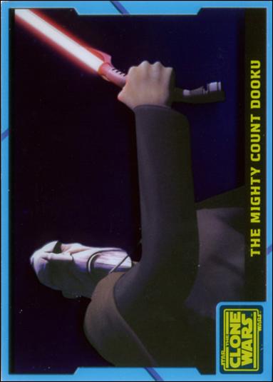 Star Wars: The Clone Wars (Blue Animation Cel Subset) card nn4 The Mighty Count Dooku