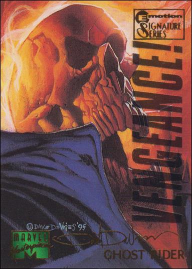 1995 Marvel Masterpieces (Multi-Foil E-Motion Parallel Base Set) card 37 Ghost Rider