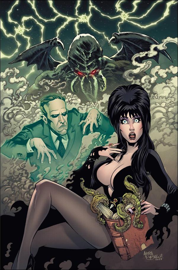 Elvira Meets H.P. Lovecraft issue 1-F Dave Acosta Virgin Cover