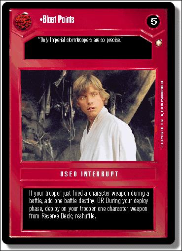 Star Wars: Special Edition Limited (Base Set) card 88 Blast Points