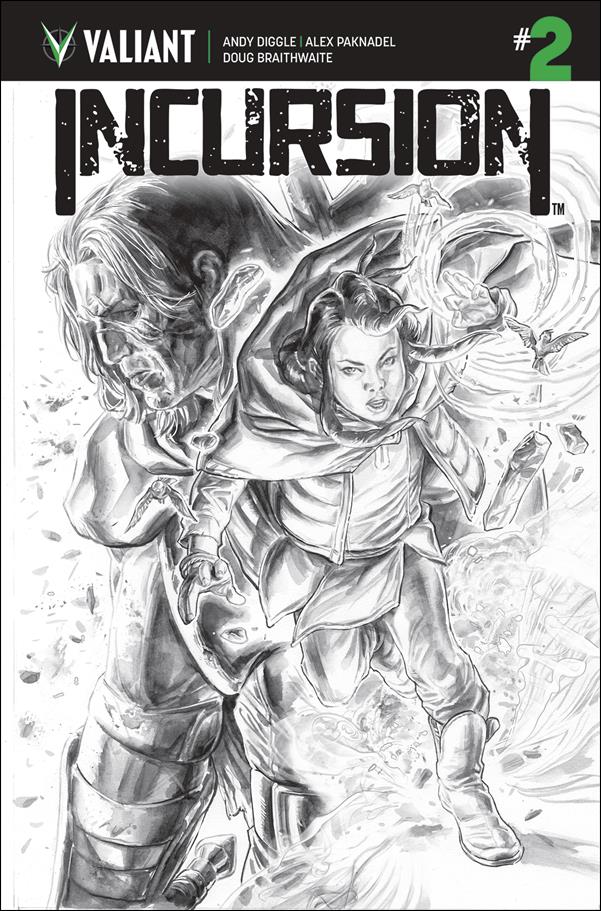 Incursion (2019) issue 2-C Doug Braithwaite Black & White Cover