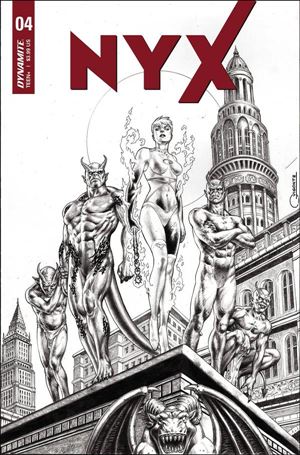 Nyx (2021) issue 4-L Geebo Vigonte 1:11 Black & White Cover