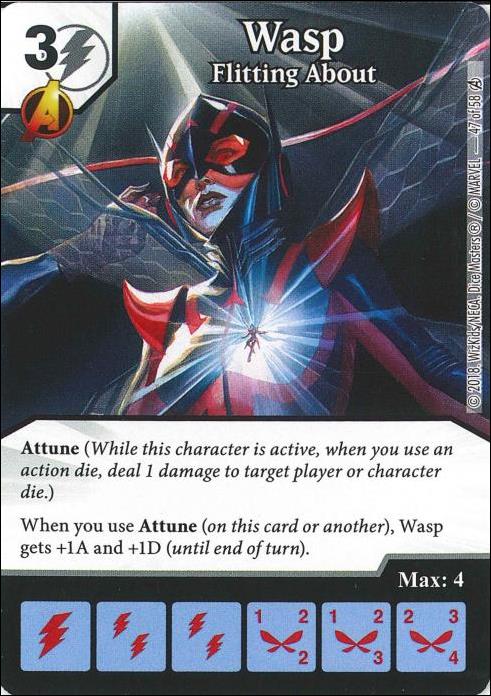 Marvel Dice Masters Avengers Infinity Campaign Box  card 47 Wasp: Flitting About