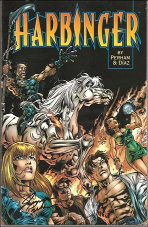 Harbinger Acts of God issue 1-B DF (Signed by James Perham) 1/250