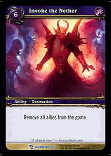 World of Warcraft: March of the Legion (Base Set) card 108 Invoke the Nether