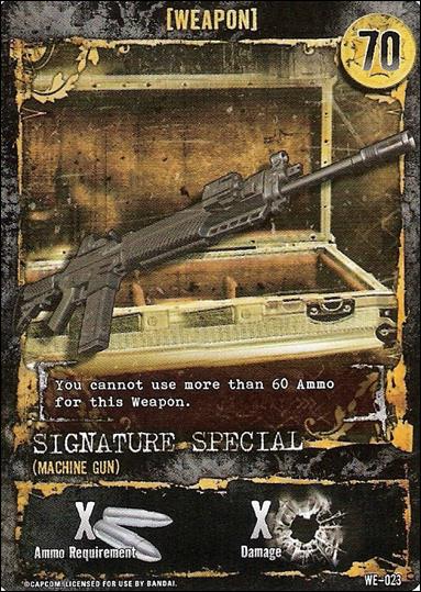 Resident Evil: Alliance (Base Set) card WE-023 Signature Special (Machine Gun)