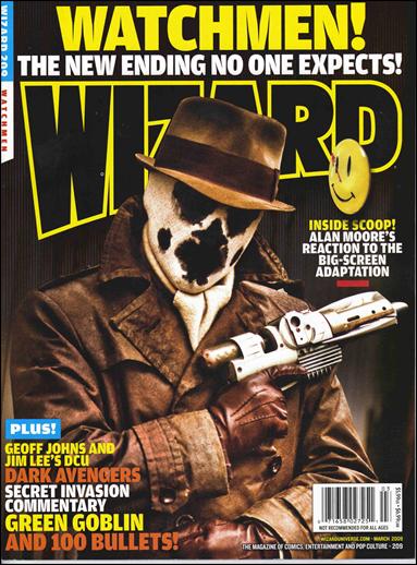 Wizard: The Magazine of Comics, Entertainment and Pop Culture issue 209 Watchmen Movie Photo Cover