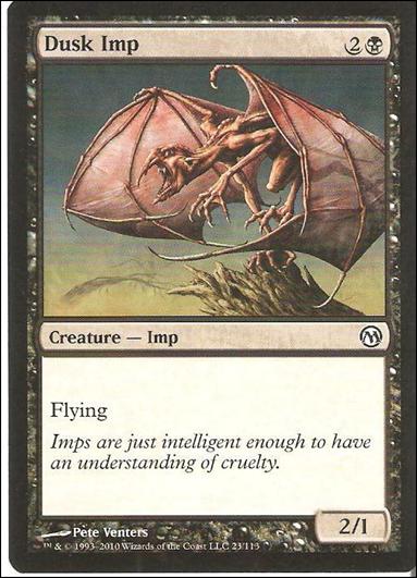Magic the Gathering: Duels of the Planeswalkers (Base Set) card 23 Dusk Imp
