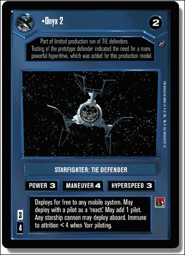 Star Wars: Death Star II Limited (Base Set) card 74 Onyx 2