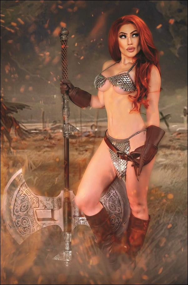 Savage Red Sonja issue 5-F Cosplay Photo 1:10 Virgin Cover