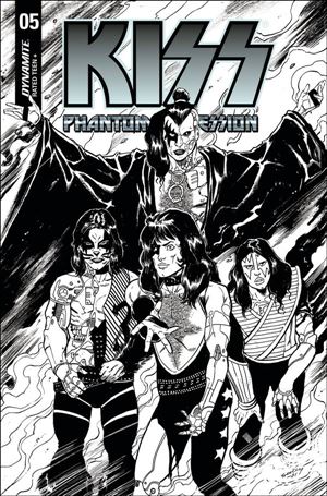 KISS: Phantom Obsession issue 5-K Tim Seeley 1:25 Black & White Cover