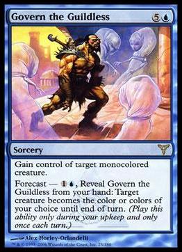 Magic the Gathering: Dissension (Base Set) card 25 Govern the Guildless