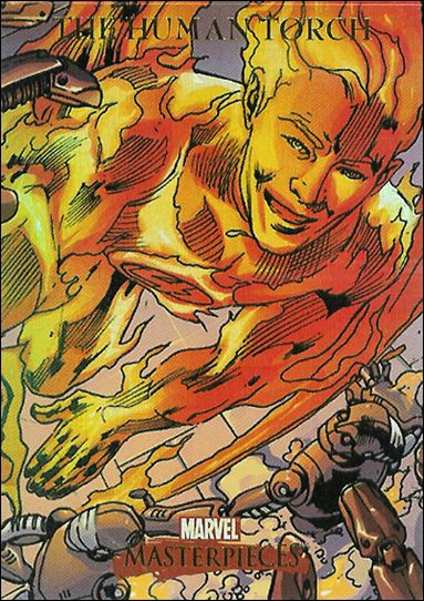 2007 Marvel Masterpieces (Parallel Foil Base Set) card 38 The Human Torch