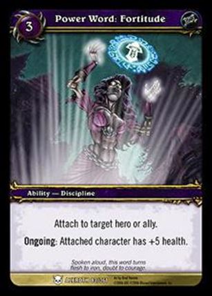 World of Warcraft: Heroes of Azeroth (Base Set) card 83 Power Word: Fortitude