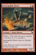 Magic the Gathering: Shadowmoor (Base Set) card 95 Inescapable Brute