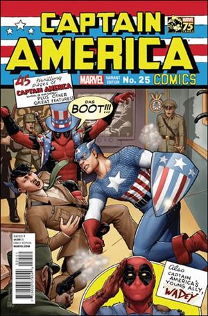 Captain America (2013) issue 25-D John Tyler Christopher 1:25 Deadpool 75th Cover