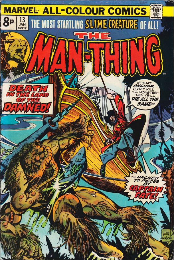 Man-Thing (1974) issue 13-B UK Price Cover
