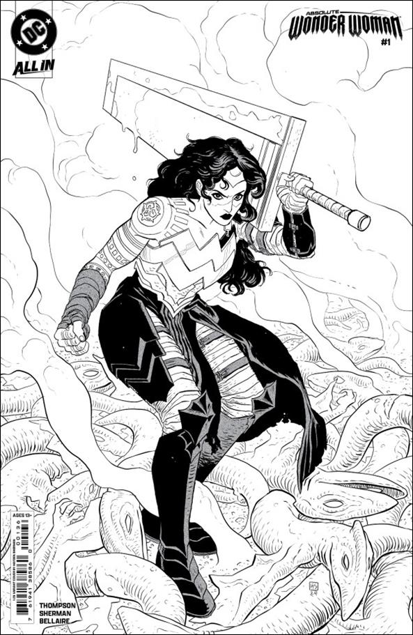 Absolute Wonder Woman issue 1-Q Hayden Sherman B&W 1:25 Cover (Second Printing)