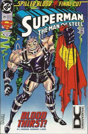 Superman: The Man of Steel issue 29-B DC Universe UPC (2nd Printing)