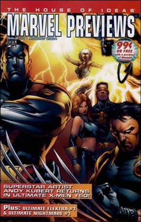 Marvel Previews (2003) issue 10 Flipbook w/ Greg Land X-Men Cover
