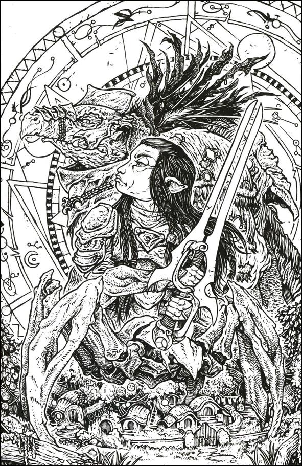 Jim Henson's The Dark Crystal: Age of Resistance issue 2-D David Petersen 1:25 Black & White Cover