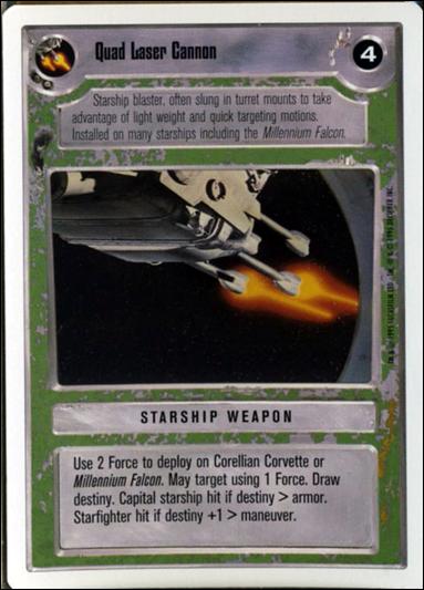 Star Wars: Premiere Unlimited (Base Set) card 324 Quad Laser Cannon