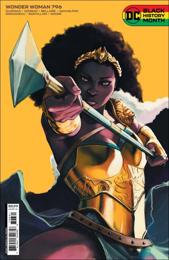 Wonder Woman (1942) issue 796-D Taj Tenfold Black History Month Cardstock Cover