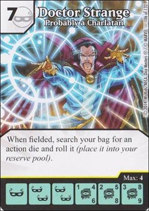 Marvel Dice Masters Avengers vs. X-Men  card 106 Doctor Strange: Probably A Charlatan