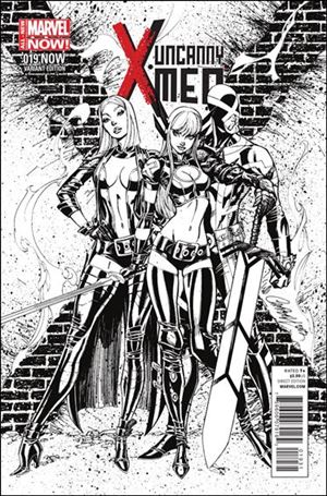 Uncanny X-Men (2013) issue 19-C J. Scott Campbell 1:100 Black and White Cover